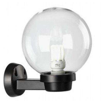 Applique con Sfera in Alto Globo colore Nero