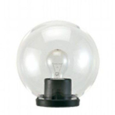 Testa-Palo attacco Diametro 25cm Globo colore Nero con Sfera Chiara