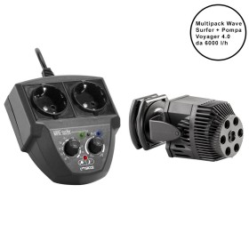 Multipack Sicce Wave Surfer Controllo Elettronico + n 2 Pompe Voyager Pompa di Movimento Portata 6000 l/h