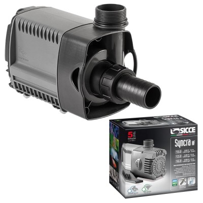 Sicce Syncra HF 12.0 12.500 litri/h Pompa Multifunzione ad Elevate Prestazioni Acquari e Laghetti