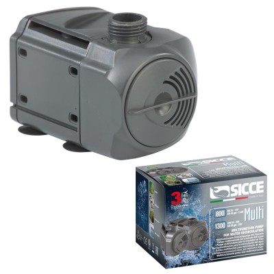 Sicce MULTI 1300 1.200 litri/h Pompa Multifunzione per Moltissime Applicazioni Cavo da 10 Metri