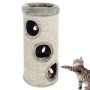 Tiragraffi per Gatto Colonna da Grattare con Pesciolino Appeso Altezza 70 cm 