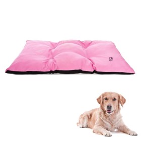 Cuscino per Cani Bicolor X-Large Lunghezza 120 CM Colore Rosa e Nero Ferribiella