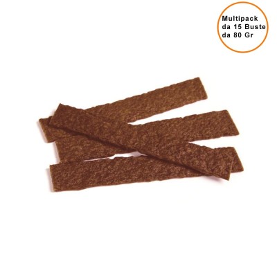 Nature Snack per Cani Stick di Manzo Confezione da 15 Buste da 80 GR Ferribiella