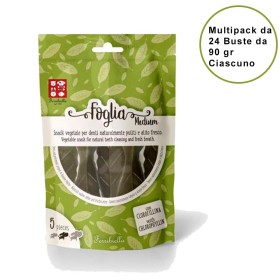 Snack per Cani Vegetale con Clorofillina per Cani di Taglia Media Confezione da 24 Buste