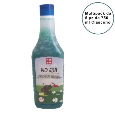 Disabituante Gel Esterno Fuss-Dog NO QUI Confezione da 5 Pz Cad. 750 Ml