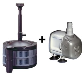 Sicce Filtro per Laghetto Ecopond 3.0 2400 l/h + Pompa per Laghetto Syncra Silent 2.5 2400 l/h