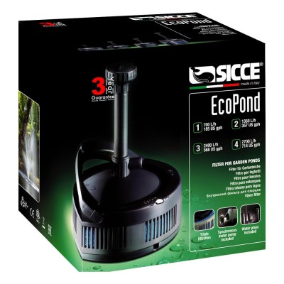 Pompa SICCE SYNCRA 2.5 - Silenziosissima, Portata 2400 Litri/ora, Perfetta Per Acquari, Laghetti E Fontane. Made In Italy!