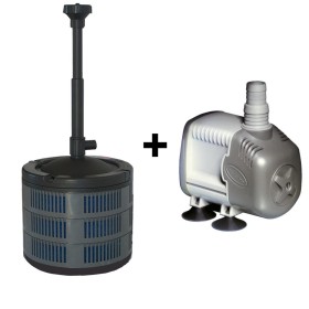 Sicce Filtro per Laghetto Ecopond 4.0 + Pompa per Laghetto Syncra Silent 3.0 Cavo da 10 Mt