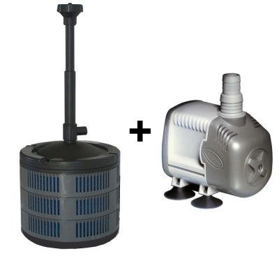Sicce Filtro per Laghetto Ecopond 4.0 2700 l/h + Pompa per Laghetto Syncra Silent 3.0 2700 l/h