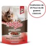 Morando Miglior Gatto Sterilized Bocconcini in Salsa con Manzo, Prosciutto e Verdure Confezione da 24 pezzi