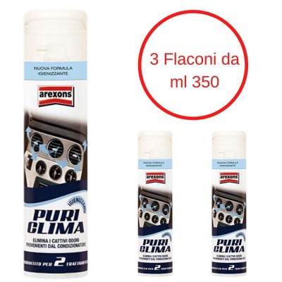 PURI Clima AREXONS Spray ML 350 Igienizzante 3 Flaconi