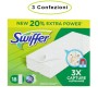 Swiffer Panni Cattura Polvere per Scopa Swiffer con Profumazione Ambi Pur 3 Confezioni da 18 Panni