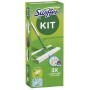 Swiffer Scopa Cattura Polvere Confezione da 1 Manico & 8 Panni Asciutti & 3 Panni Umidi