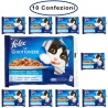Purina Felix Le Ghiottonerie Umido Gatto Salmone & Tonno 10 Confezioni da 4 Buste da 100 Grammi