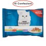 Purina Gourmet Perle Umido Gatto Duetti con Carni Delicate 10 Confezioni da 4 Buste da 85 Grammi