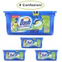 Dash Allin1 Pods Detersivo per Lavatrice in Monodosi Anti-Odore 4 Confezioni da 26 Capsule