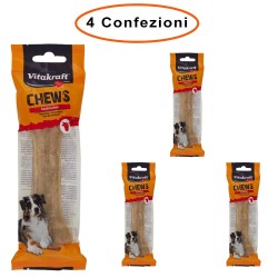 Vitakraft Osso per Cani Snack Chews 14 Cm 4 Confezioni da 90 Gr