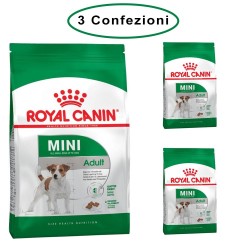 Royal Canin Mini Adult Crocchette per Cani Adulti 3 Confezioni da 800 Grammi