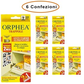 Orphea Antitarme Alimentare, Trappole Adesive Contro Le Tarme Del Cibo &  Salvalana Foglietti Per Cassetti E