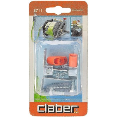 Staffe da Parete in Metallo Claber 8711 Per Fissaggio Avvolgitubo