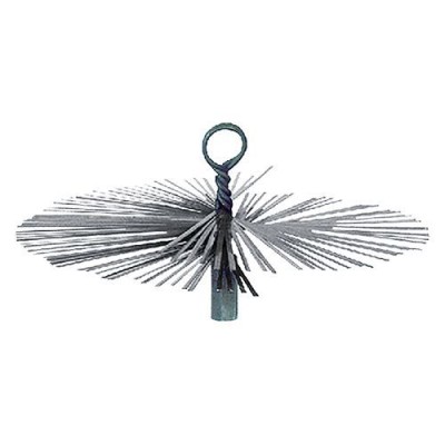 Scovolo In Acciaio Tondo Per Canna Fumaria Camino Stufa Diametro cm 20