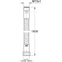 Grohe Flessibile Doccia 150 cm Metallo Cromo 28112000 Attacco M15x1 3/8 F