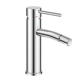 Rubinetto Bidet Monocomando Jazz Ottone Montaggio Rapido Cromo Lucido e Piletta