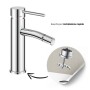 Rubinetto Bidet Monocomando Jazz In Ottone Cromato