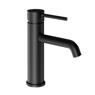 Rubinetto Lavabo Monocomando Jazz In Ottone Nero Opaco