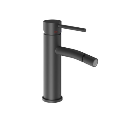 Rubinetto Bidet Monocomando Jazz Ottone Nero Opaco Con Piletta