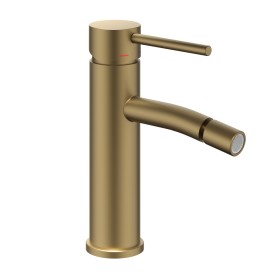 Rubinetto Bidet Monocomando Jazz Ottone Montaggio Rapido Oro Matt Satin Piletta