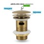 Rubinetto Bidet Monocomando Jazz In Ottone Satinato Oro