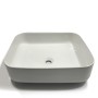Lavabo Da Appoggio Ceramica Bianco Forma Rettangolare Dimensioni 50x39x13 cm 