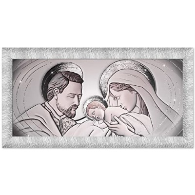 Lupia Quadro Sacra Famiglia Cornice Argento 65X135 cm 