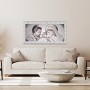 Lupia Quadro Sacra Famiglia Cornice Argento 65X135 cm 
