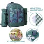 Zaino da Picnic Set Completo per 4 Persone