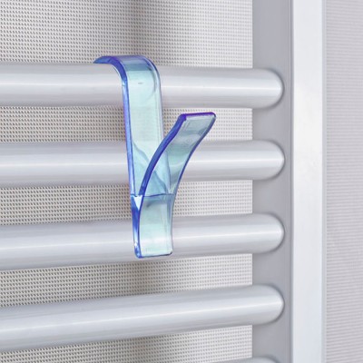 Appendino Gancio Per Termosifone Radiatore Termoarredo Blu 4 Pezzi