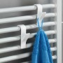 Appendino Gancio Per Termosifone Radiatore Termoarredo Blu 4 Pezzi