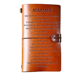 Funnli Diario in Pelle Mamma Taccuino Dedica Festa Della Mamma