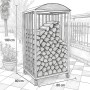 Cappello Universale In Policarbonato Per Coprire Legna E Pallet