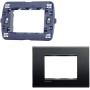Bticino Placca Living Light Tecnopolimero Antracite Con Supporto 3 Posti