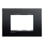 Bticino Placca Living Light Tecnopolimero Antracite Con Supporto 3 Posti