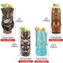 SuproBarware Set 4 Bicchieri da Cocktail Tiki in Ceramica Stile Tropicale 